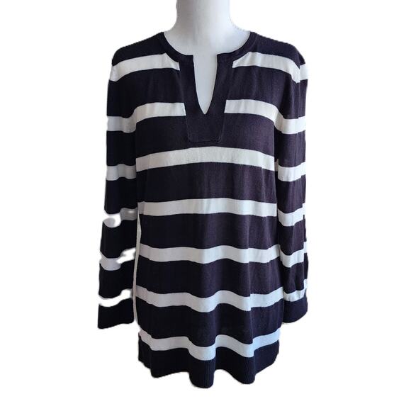 Van Heusen Striped V-Neck Knit Sweater L - Picture 10 of 10